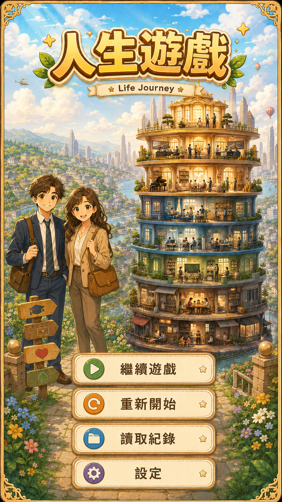 人生遊戲主選單